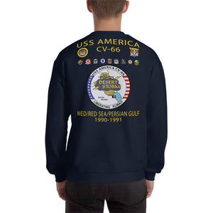 USS America (CV-66) 1990-91 Cruise Sweatshirt (Ver 2)