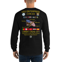 Load image into Gallery viewer, USS Enterprise (CVN-65) 2011 Long Sleeve Cruise Shirt