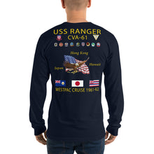 Load image into Gallery viewer, USS Ranger (CVA-61) 1961-62 Long Sleeve Cruise Shirt