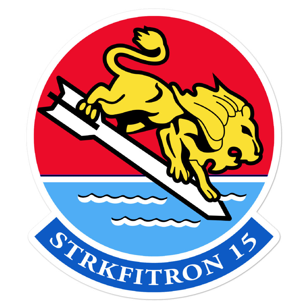 VFA-15 Valions Squadron Crest Vinyl Sticker