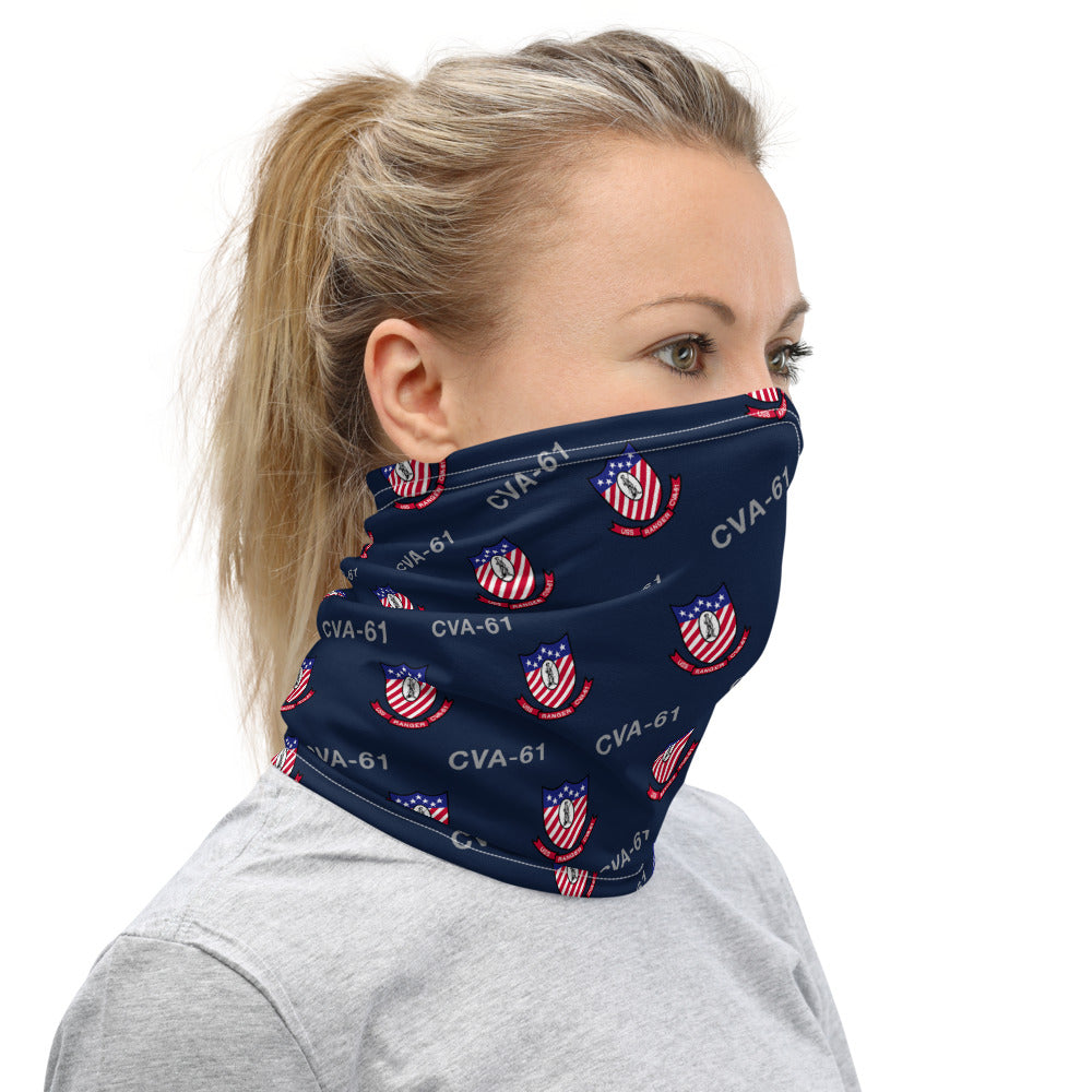 USS Ranger (CVA-61) w/ hull number Neck Gaiter