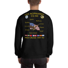 Load image into Gallery viewer, USS Normandy (CG-60) 1991-92 Cruise Sweatshirt