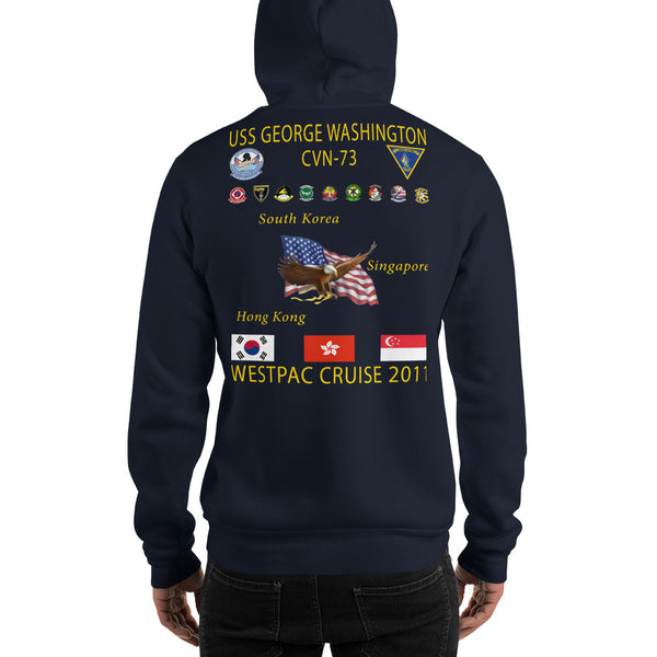 USS George Washington (CVN-73) 2011 Cruise Hoodie