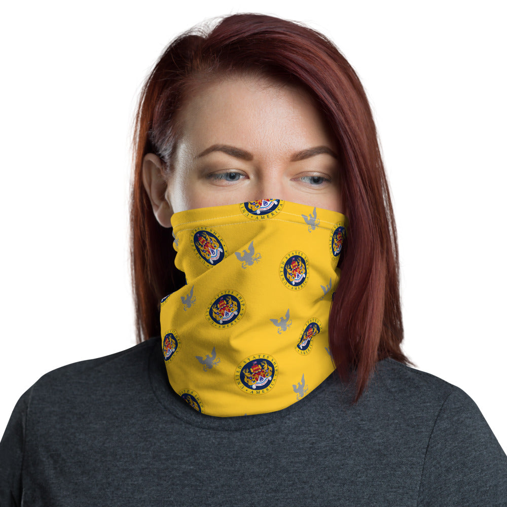 USS America (CV-66) w/ Eagle Neck Gaiter - Gold