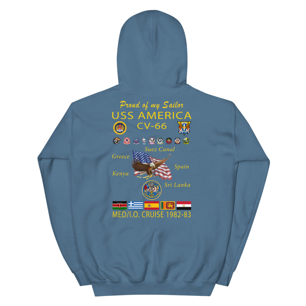 USS America (CV-66) 1982-83 Cruise Hoodie - FAMILY