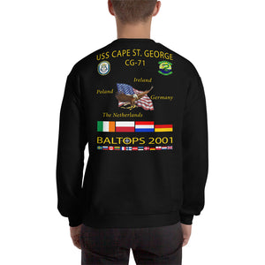 USS Cape St George (CG-71) 2001 Cruise Sweatshirt