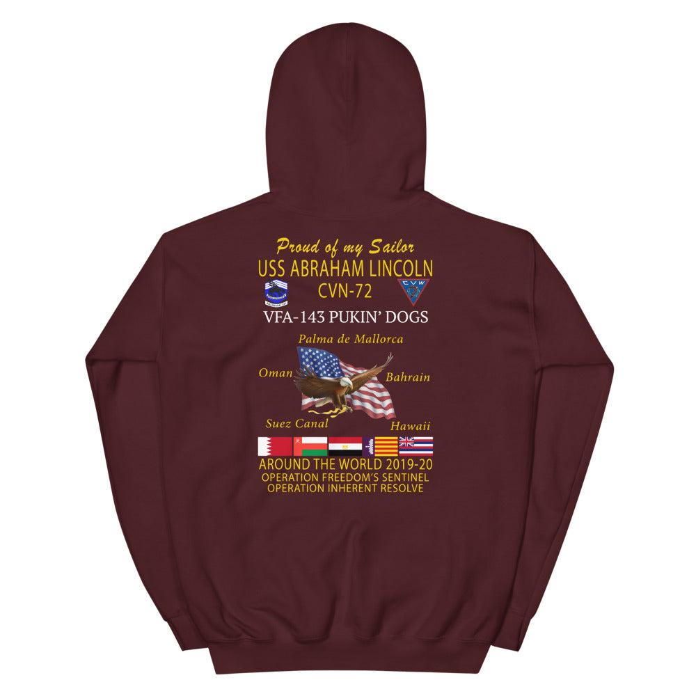 VFA-143 Pukin' Dogs 2019-20 Cruise Hoodie - Family