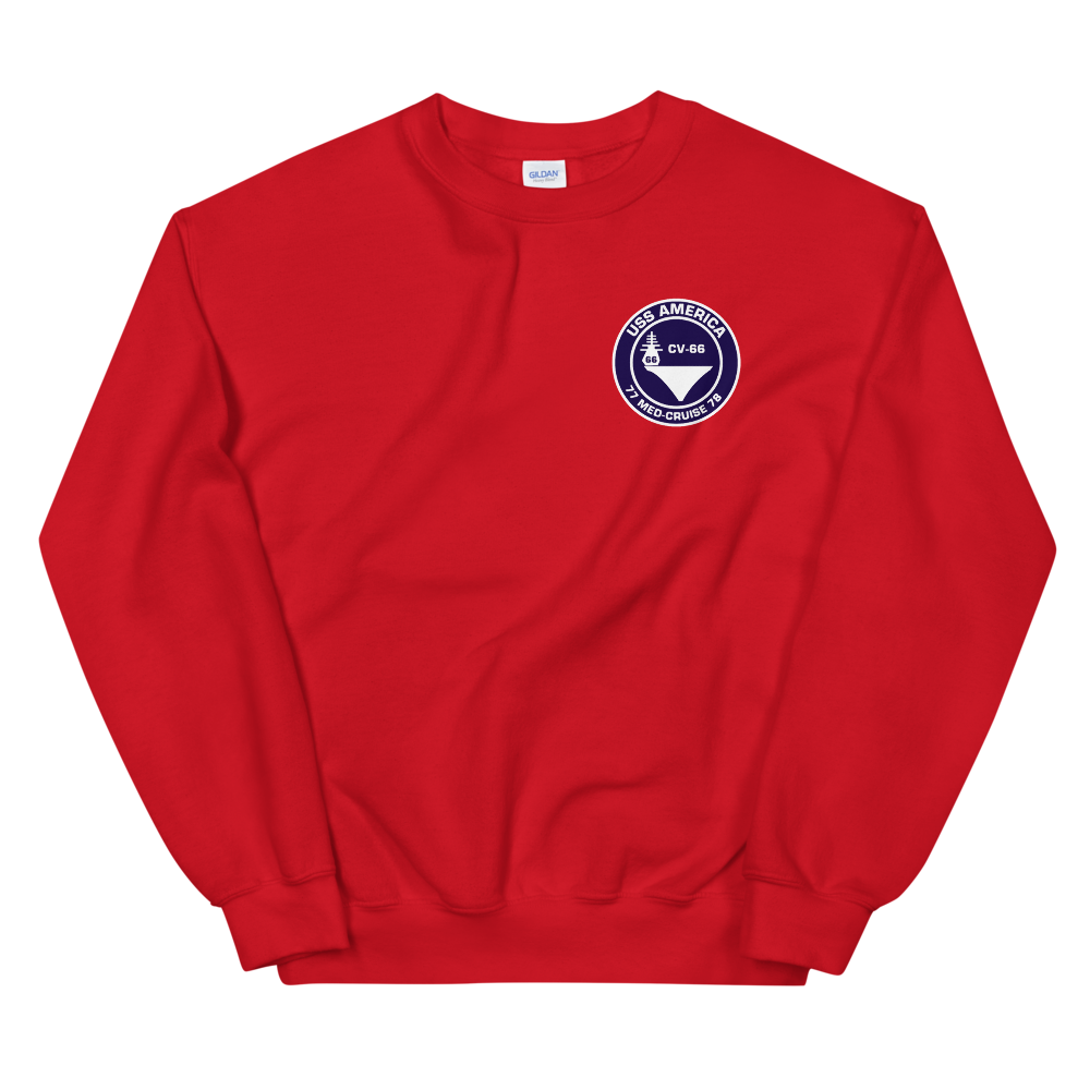 USS America (CV-66) 1977-78 Med Cruise Sweatshirt