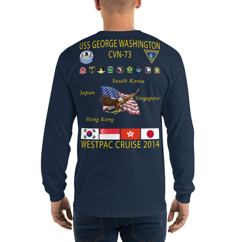 USS George Washington (CVN-73) 2014 Long Sleeve Cruise Shirt