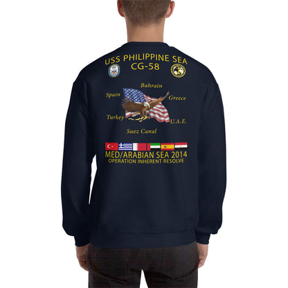 USS Philippine Sea (CG-58) 2014 Cruise Sweatshirt