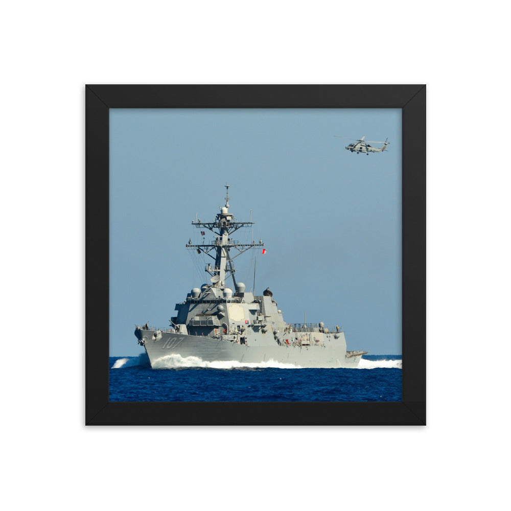 USS Gravely (DDG-107) Framed Photo