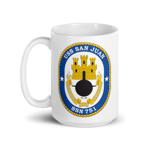 USS San Juan (SSN-751) Ship's Crest Mug