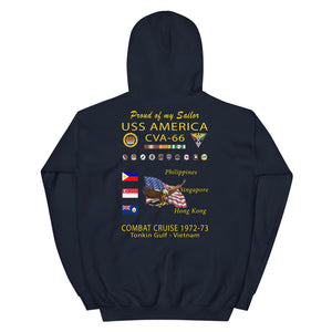 USS America (CVA-66) 1972-73 Cruise Hoodie - FAMILY