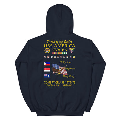 USS America (CVA-66) 1972-73 Cruise Hoodie - FAMILY