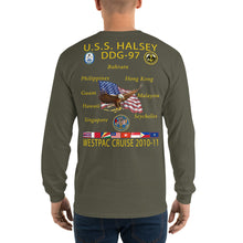Load image into Gallery viewer, USS Halsey (DDG-97) 2010-11 Long Sleeve Cruise Shirt