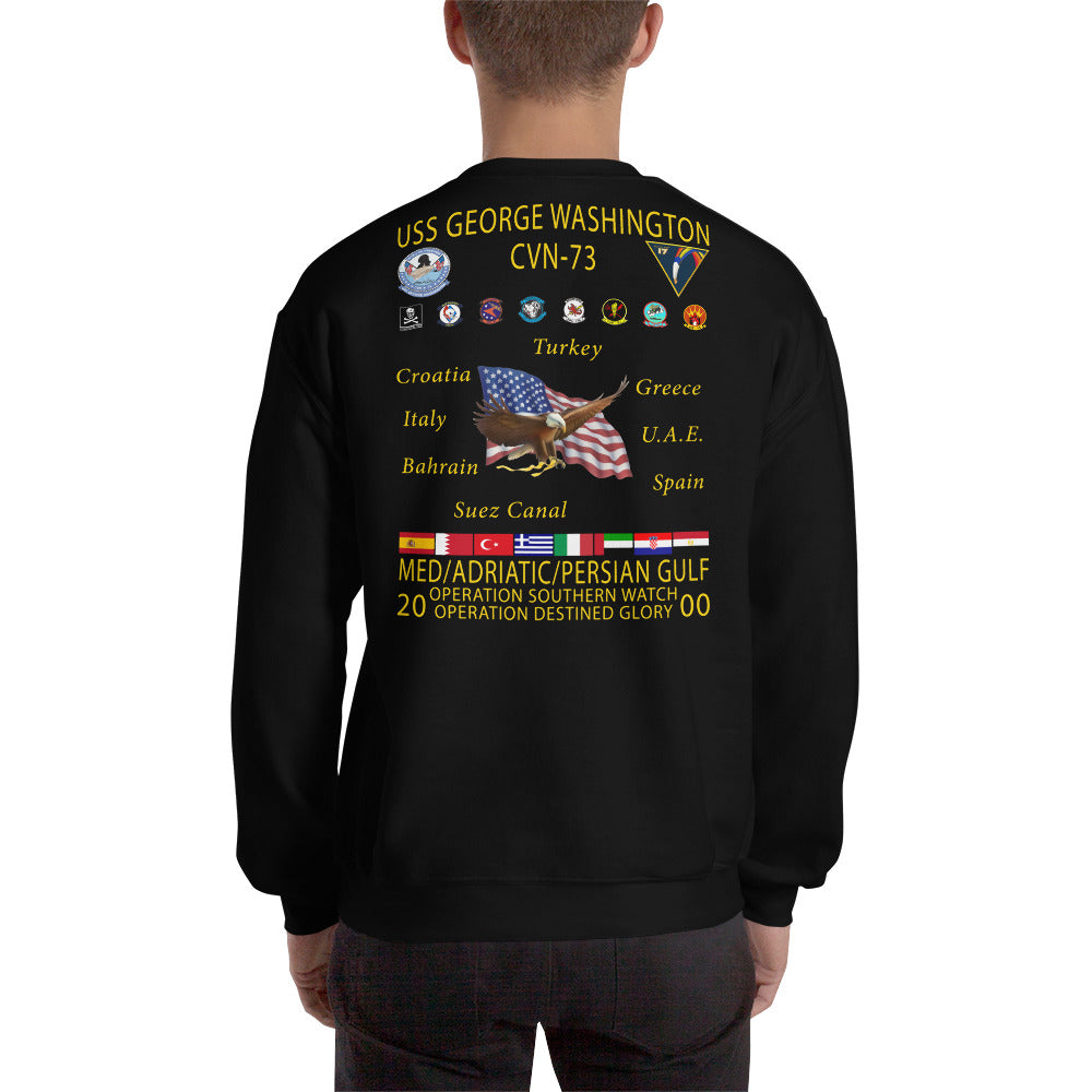 USS George Washington (CVN-73) 2000 Cruise Sweatshirt