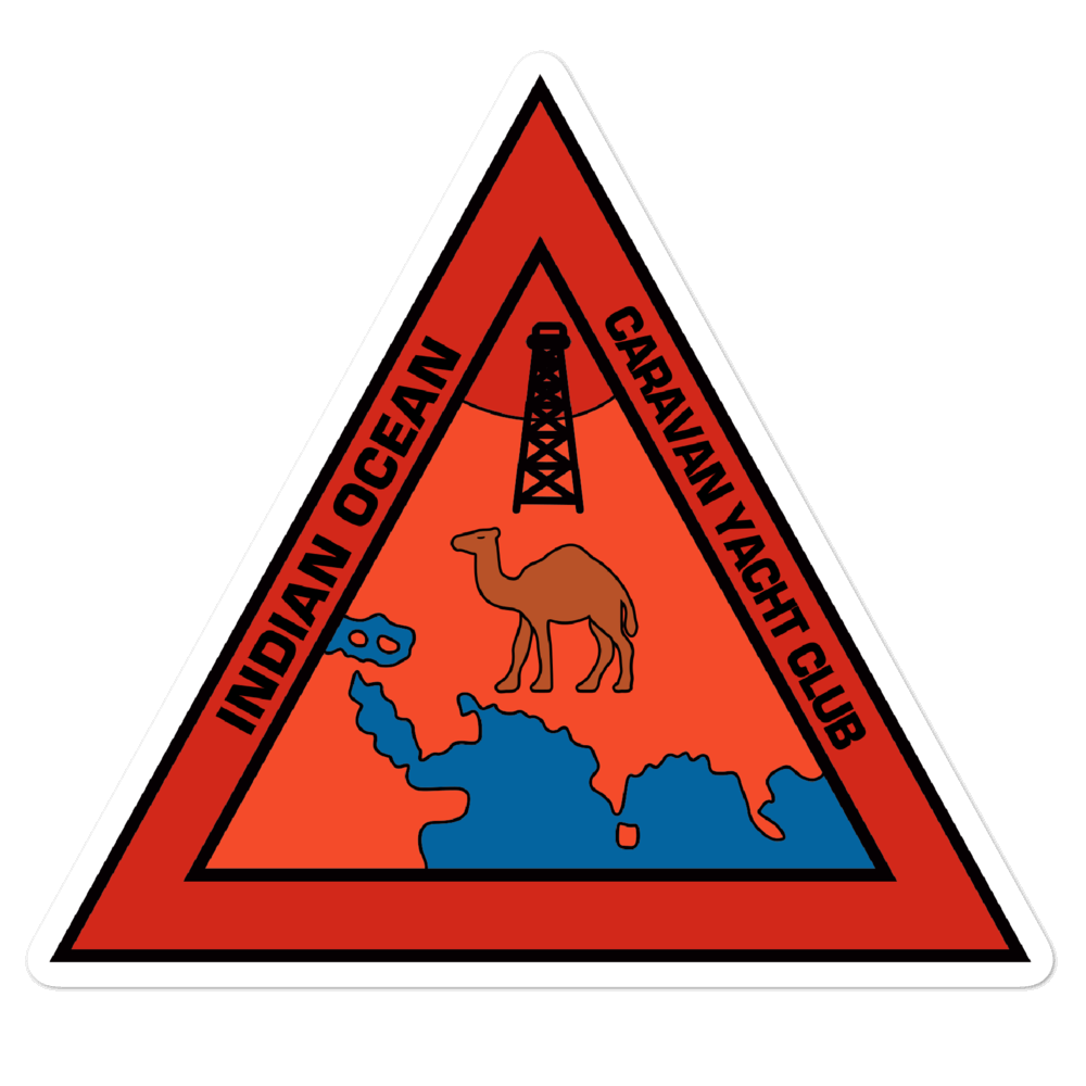 Indian Ocean Caravan Yacht Club Vinyl Sticker