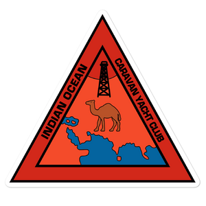 Indian Ocean Caravan Yacht Club Vinyl Sticker