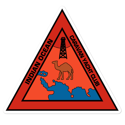 Indian Ocean Caravan Yacht Club Vinyl Sticker