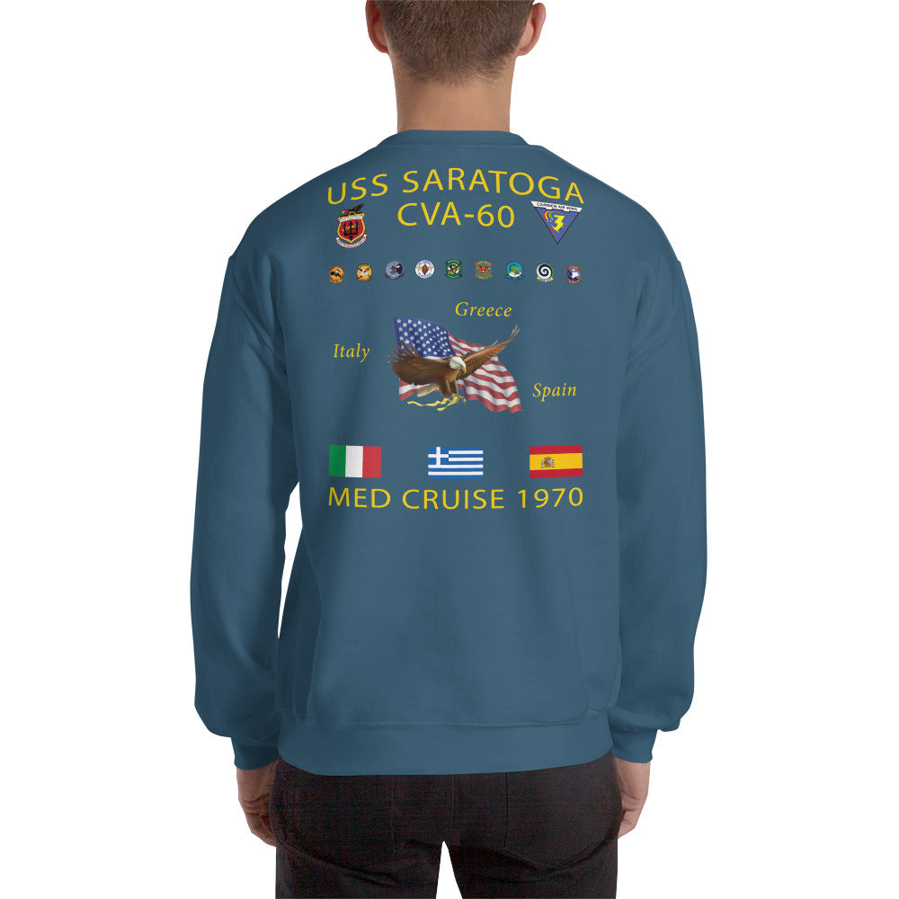 USS Saratoga (CVA-60) 1970 Cruise Sweatshirt