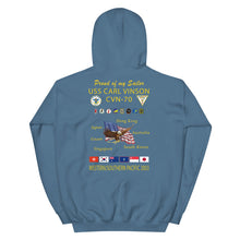Load image into Gallery viewer, USS Carl Vinson (CVN-70) 2003 Cruise Hoodie - FAMILY