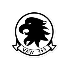 Load image into Gallery viewer, VAW-113 Black Eagles Squadron Crest Vinyl Sticker