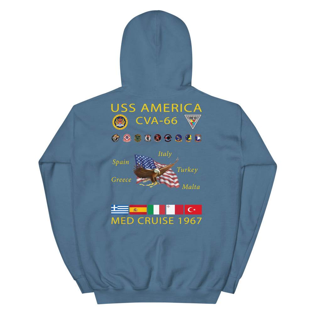 USS America (CVA-66) 1967 Cruise Hoodie