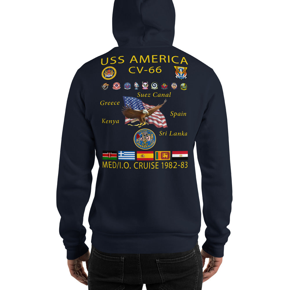 USS America (CV-66) 1982-83 Cruise Hoodie