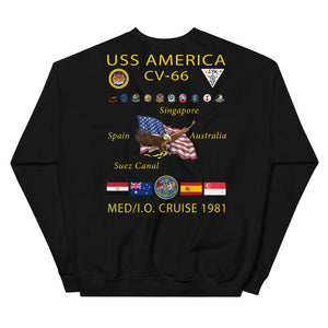 USS America (CV-66) 1981 Cruise Sweatshirt