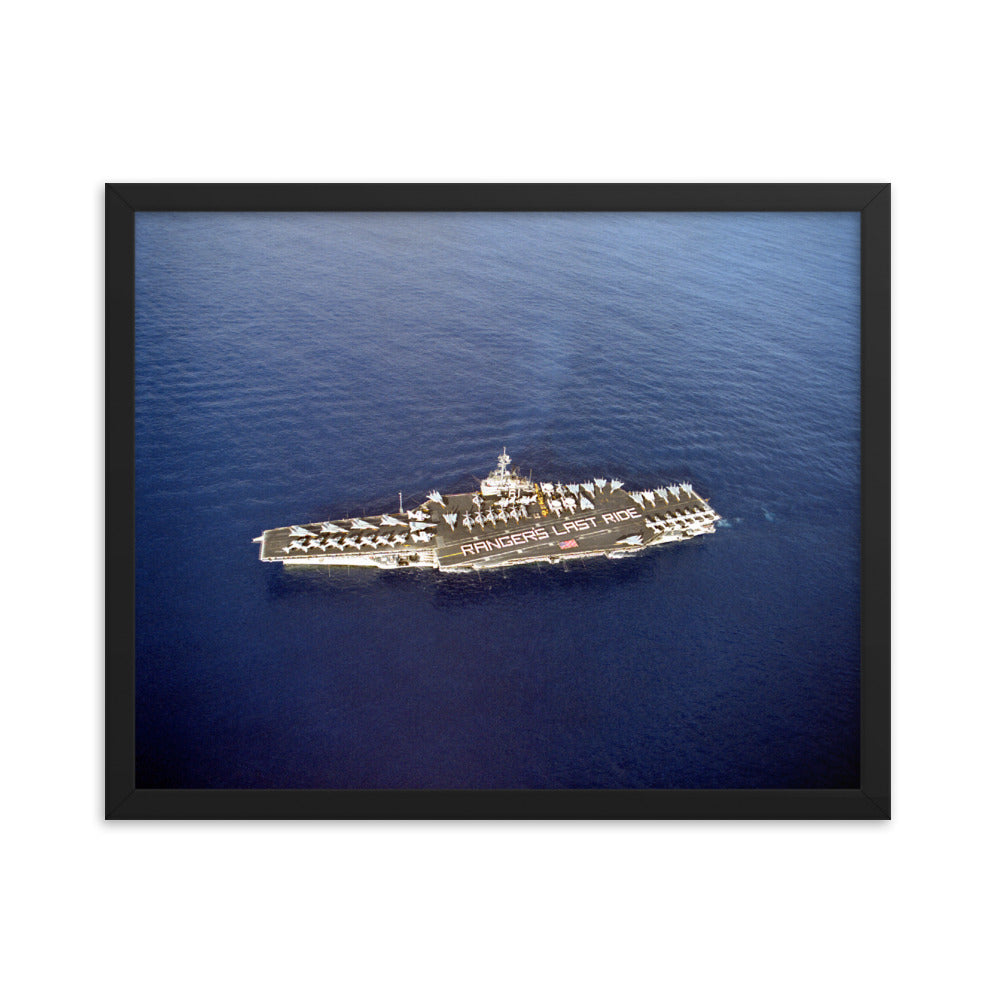 USS Ranger (CV-61) Framed Ship Photo - Ranger Last Ride