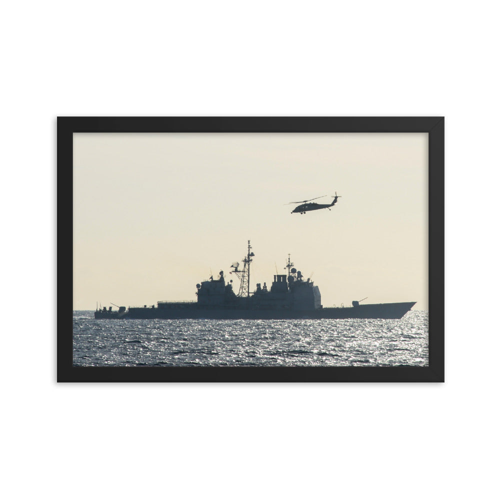 USS Anzio (CG-68) Framed Ship Photo
