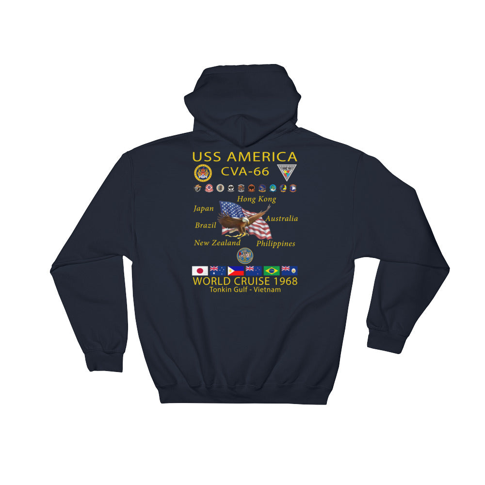 USS America (CVA-66) 1968 Cruise Hoodie