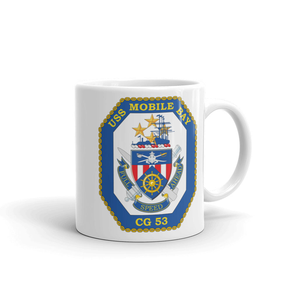 USS Mobile Bay (CG-53) Ship's Crest Mug