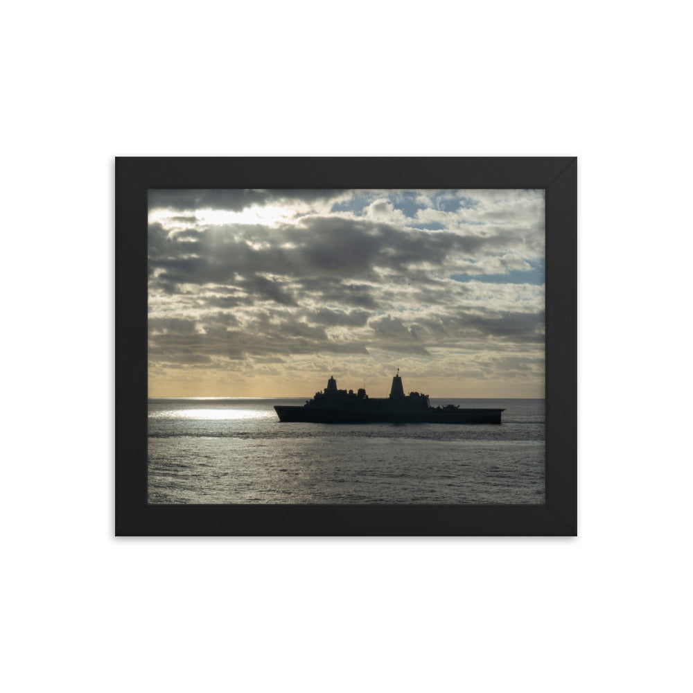 USS Arlington (LPD-24) Framed Ship Photo