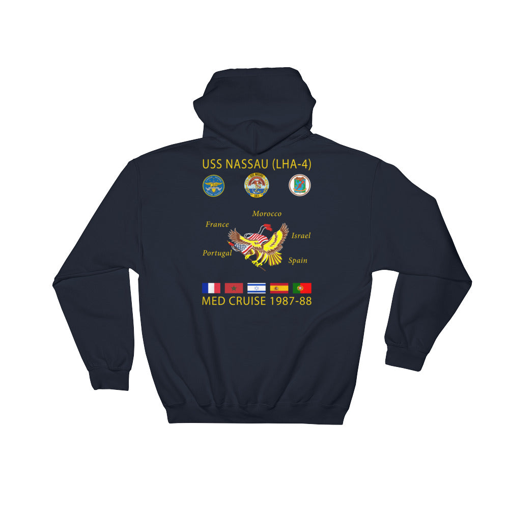 USS Nassau (LHA-4) 1987-88 Cruise Hoodie