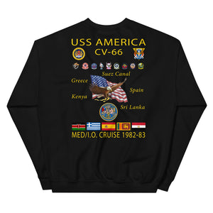 USS America (CV-66) 1982-83 Cruise Sweatshirt
