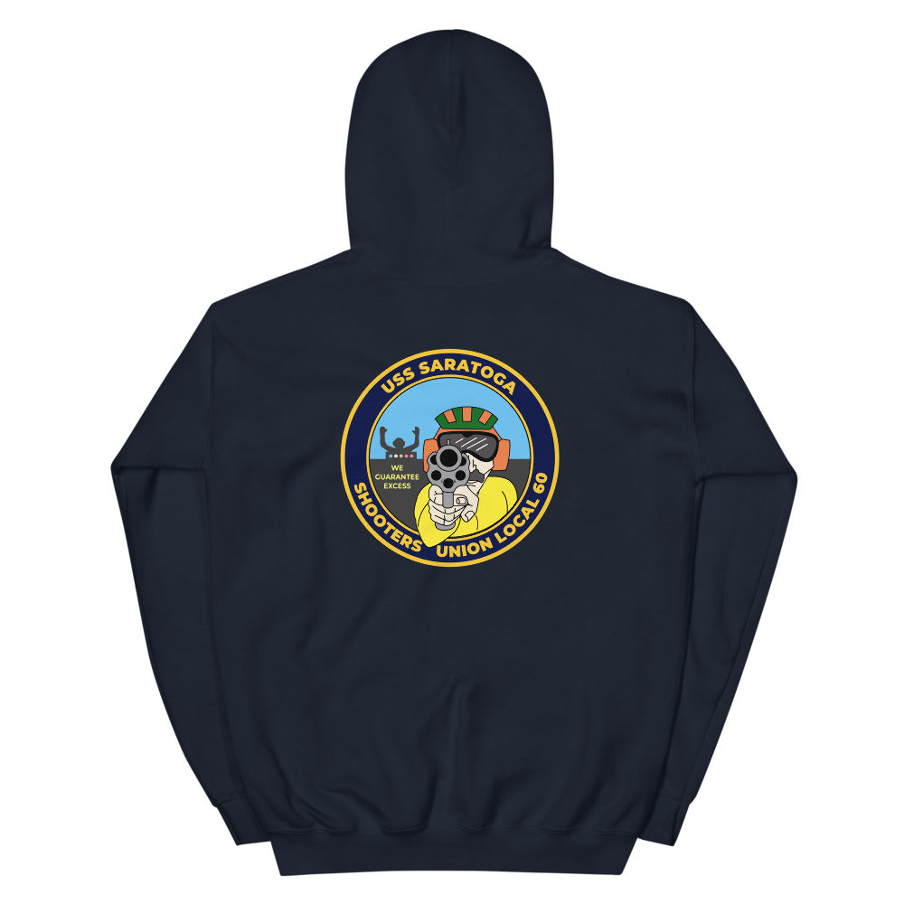 USS Saratoga (CV-60) Shooters Union Local 60 Hoodie
