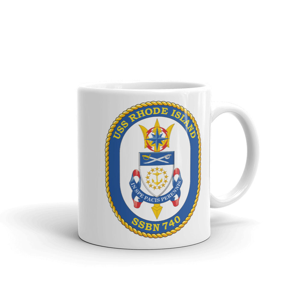 USS Rhode Island (SSBN-740) Ship's Crest Mug
