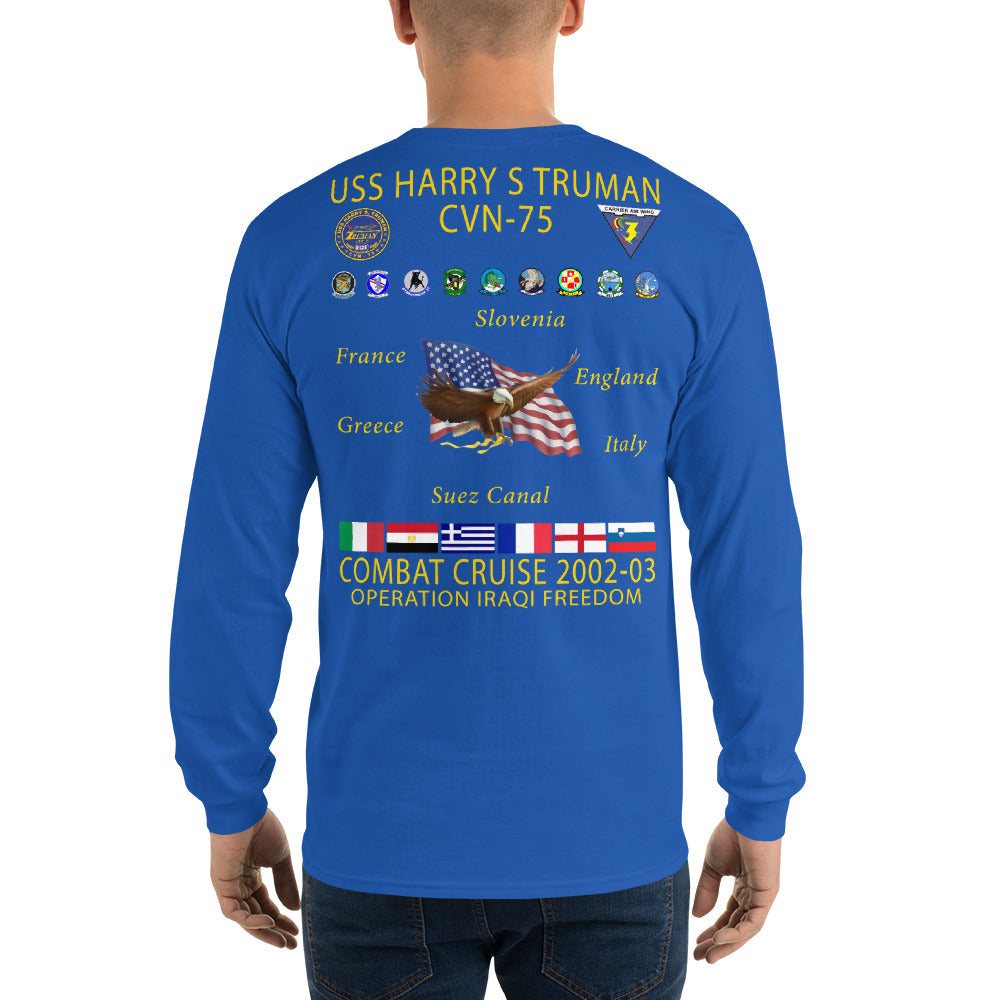USS Harry S. Truman (CVN-75) 2002-03 Long Sleeve Cruise Shirt