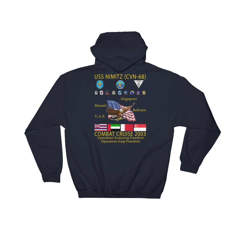 USS Nimitz (CVN-68) 2003 Cruise Hoodie