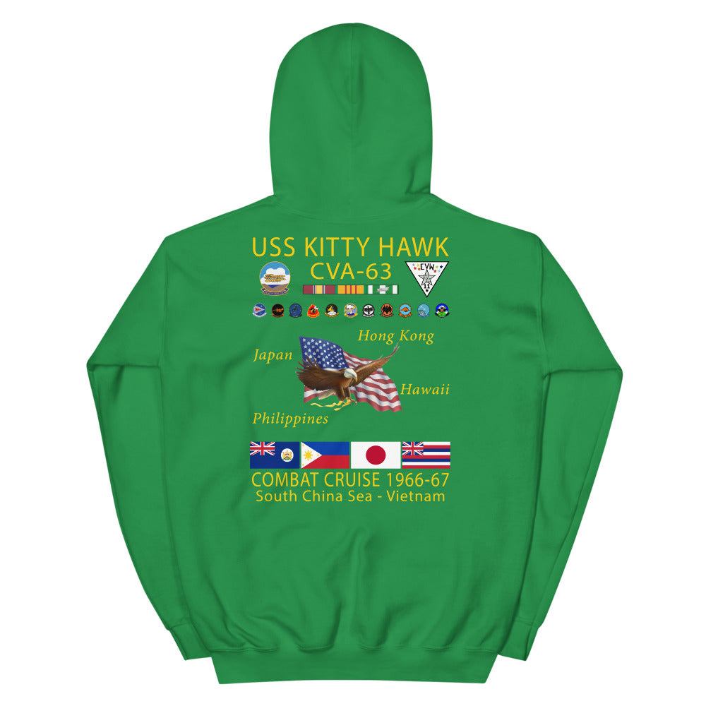USS Kitty Hawk (CVA-63) 1966-67 Cruise Hoodie