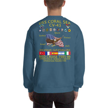 Load image into Gallery viewer, USS Coral Sea (CV-43) 1985-86 Cruise Sweatshirt