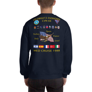 USS Dwight D. Eisenhower (CVN-69) 1988 Cruise Sweatshirt