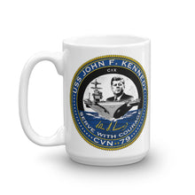Load image into Gallery viewer, USS John F. Kennedy (CVN-79) Ship&#39;s Crest Mug