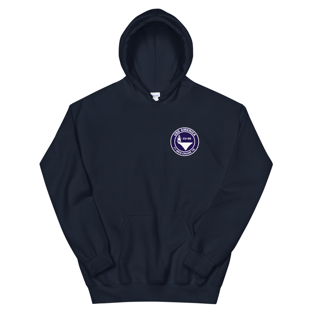USS America (CV-66) 1977-78 Med Cruise Hoodie