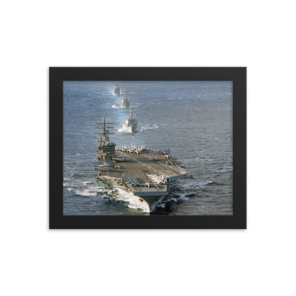 USS Dwight D. Eisenhower (CVN-69) Framed Ship Photo