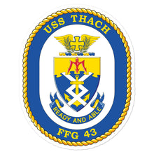 Load image into Gallery viewer, USS Thach (FFG-43) Ship&#39;s Crest Vinyl Sticker