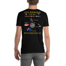 Load image into Gallery viewer, USS Ranger (CV-61) 1982 Cruise Shirt - Map