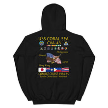 Load image into Gallery viewer, USS Coral Sea (CVA-43) 1964-65 Cruise Hoodie