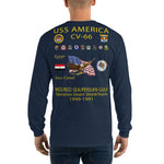 USS America (CV-66) 1990-91 Long Sleeve Cruise Shirt (Ver 1)